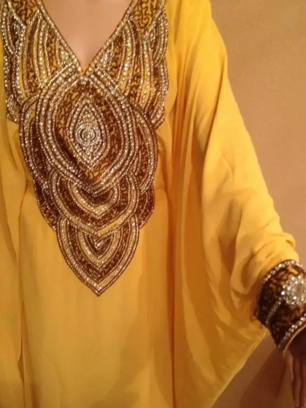 Picture of Radhe Designer Multicolor Georgette Kaftan Dress for Women - F7948