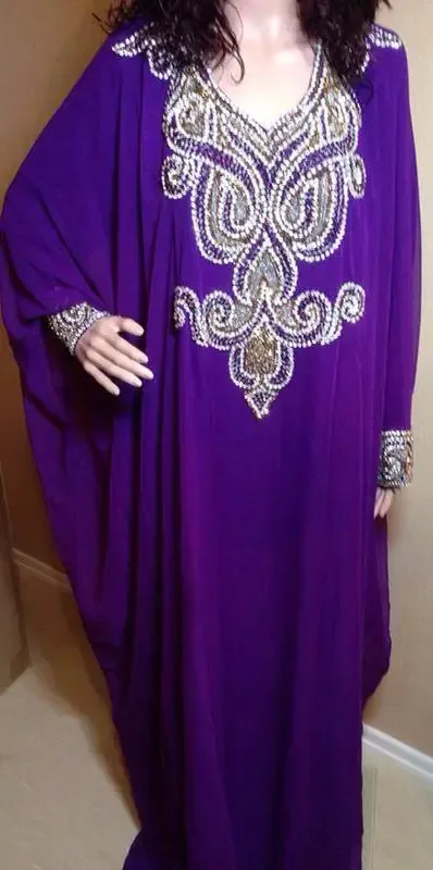 Picture of Radhe Designer Multicolor Georgette Kaftan Dress for Women - F7954