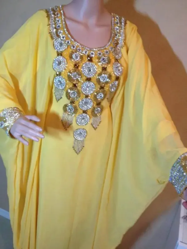 Picture of Radhe Designer Pink Cotton Kaftan Dress for Women - F7946