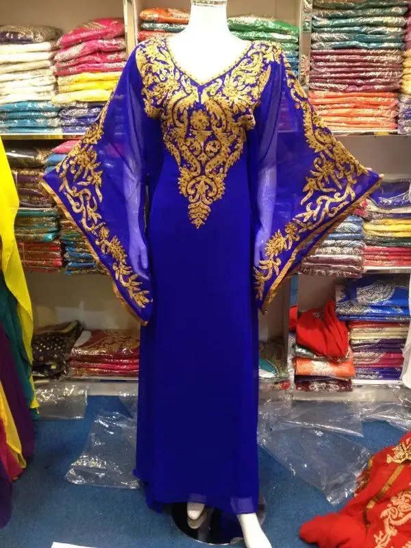 Picture of Radhe Designer Multicolor Georgette Kaftan Dress for Women - F7970