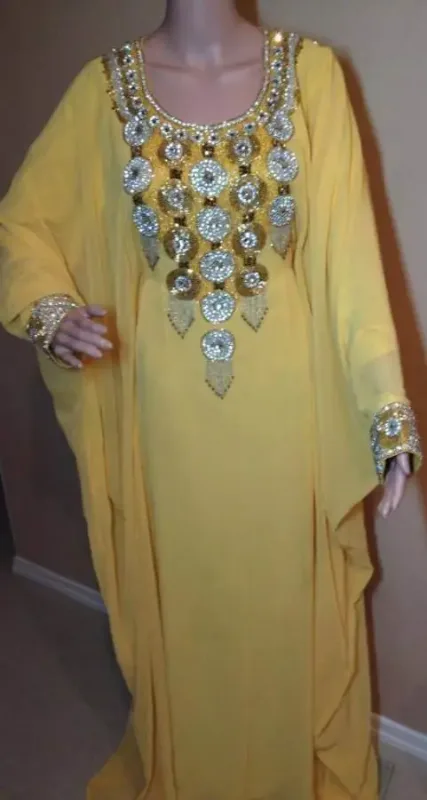 Picture of Radhe Designer Black Georgette Kaftan Dress for Women - F8015
