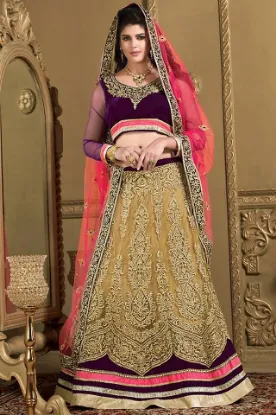 Picture of bollywood party wear designer choli lehenga traditional