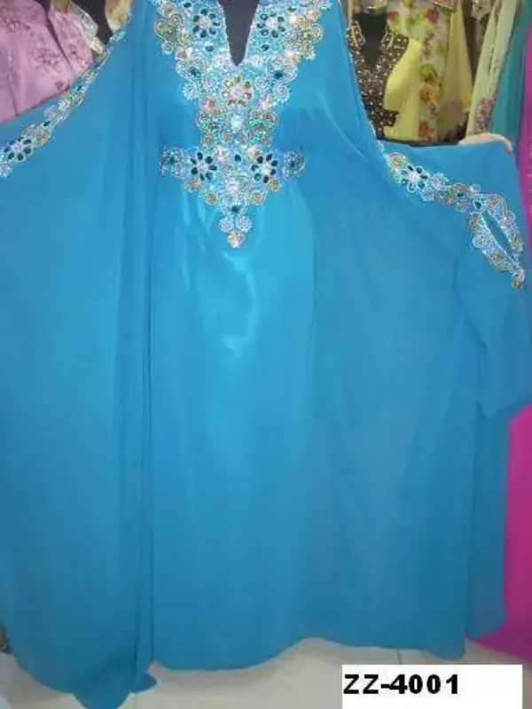 Picture of Radhe Designer Multicolor Georgette Kaftan Dress for Women - F8041
