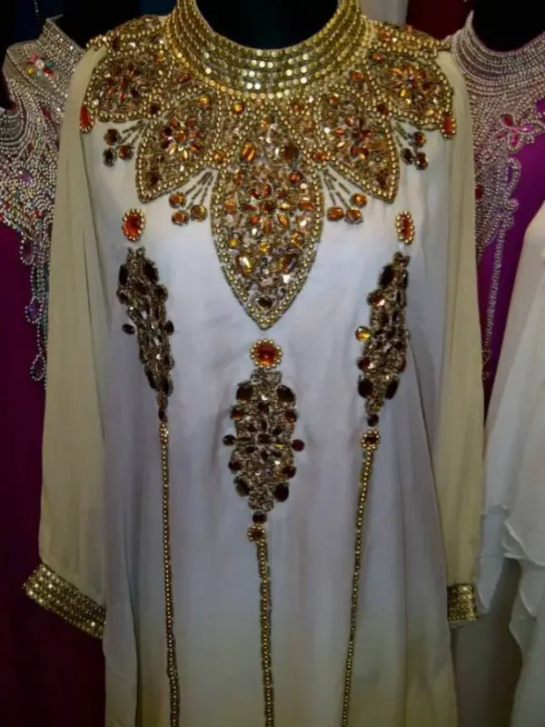 Picture of Radhe Designer Blue Georgette Kaftan Dress for Women - F8057