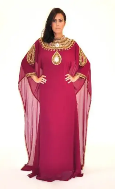 Picture of Radhe Designer Blue Georgette Kaftan Dress for Women - F8059