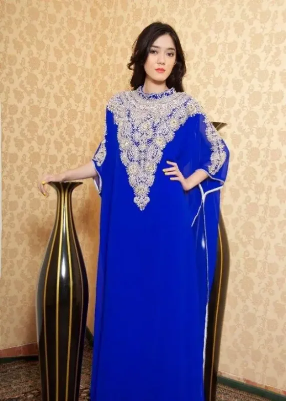 Picture of Radhe Designer Multicolor Georgette Kaftan Dress for Women - F8073