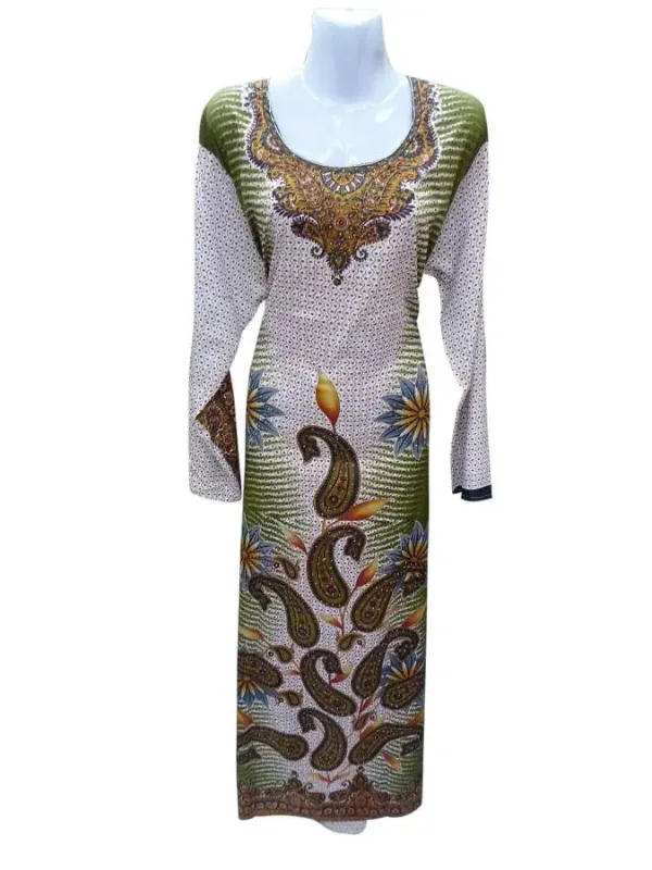 Picture of Multicolor Kaftan Dress for Women - Dubai Arabic Style 485