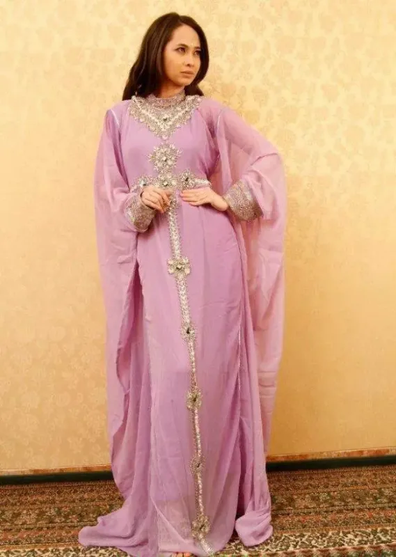Picture of Radhe Designer Multicolor Georgette Kaftan Dress for Women - F8072