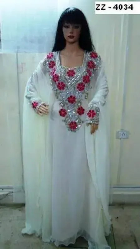 Picture of Radhe Designer Multicolor Georgette Kaftan Dress for Women - F8075