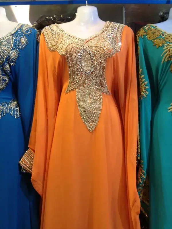 Picture of Radhe Designer Pink Cotton Kaftan Dress for Women - F8082