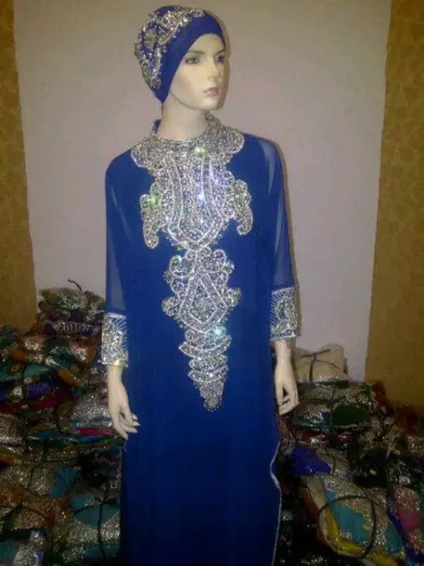 Picture of Radhe Designer Multicolor Georgette Kaftan Dress for Women - F8087