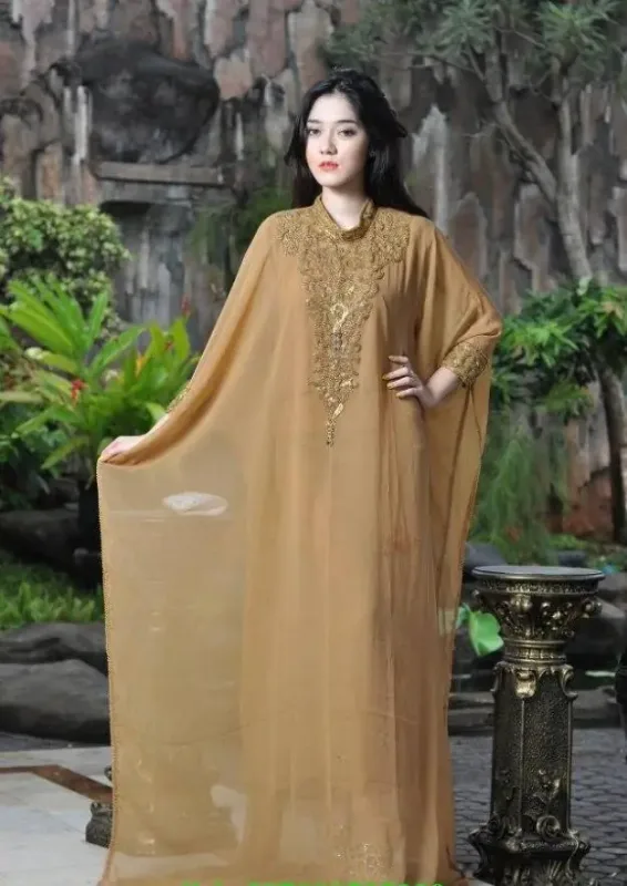 Picture of Radhe Designer Black Georgette Kaftan Dress for Women - F8081