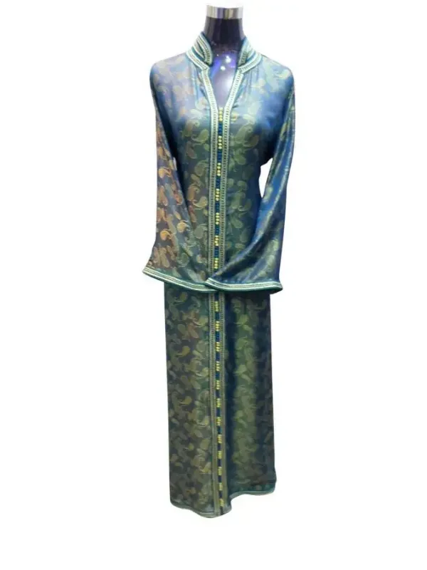 Picture of Multicolor Kaftan Dress for Women - Dubai Arabic Style 531