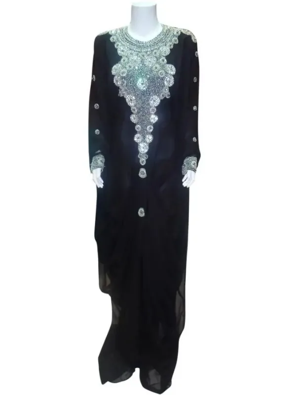 Picture of Multicolor Kaftan Dress for Women - Dubai Arabic Style 551