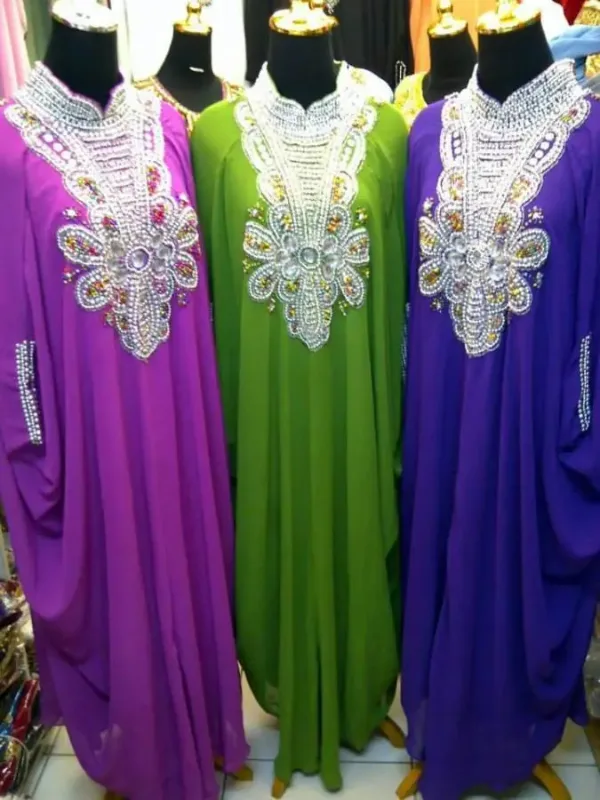 Picture of Radhe Designer Multicolor Georgette Kaftan Dress for Women - F8122