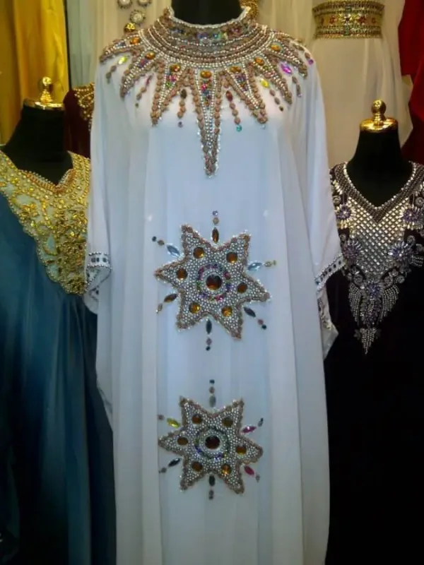 Picture of Radhe Designer Multicolor Georgette Kaftan Dress for Women - F8135