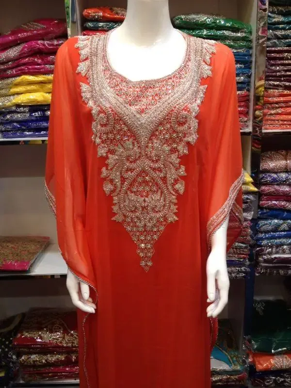 Picture of Radhe Designer Multicolor Georgette Kaftan Dress for Women - F8152