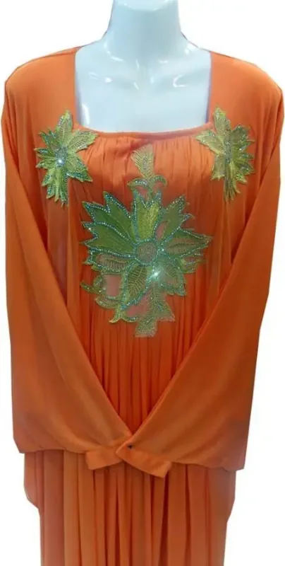 Picture of Radhe Designer Black Georgette Kaftan Dress for Women - F8149