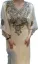 Picture of Yellow Georgette Kaftan Dress for Women - Foil Print Elegant Occasion Style