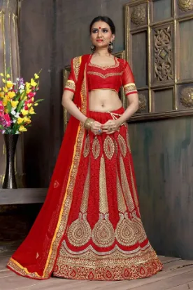 Picture of modest maxi gown lehenga sari designer net wedding part