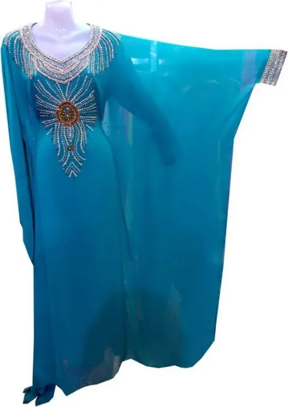 Picture of Radhe Designer Multicolor Georgette Kaftan Dress for Women - F8159