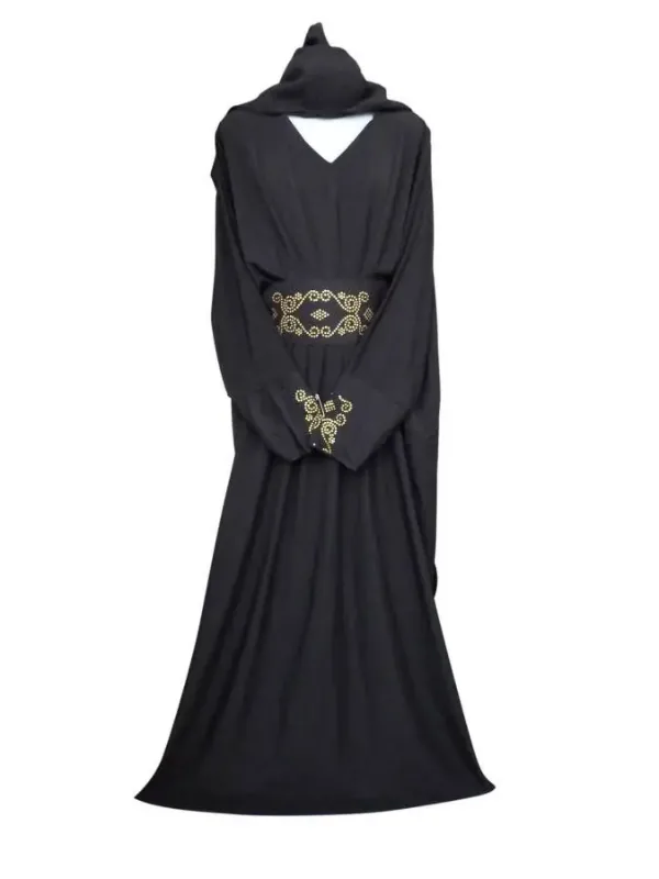 Picture of Radhe Designer Black Georgette Kaftan Dress for Women - F3960