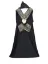 Picture of Multicolor Georgette Kaftan Dress for Women - Foil Print Traditional Occasion Style