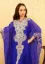 Picture of Yellow Georgette Kaftan Dress for Women - Foil Print Longline Flowing Style
