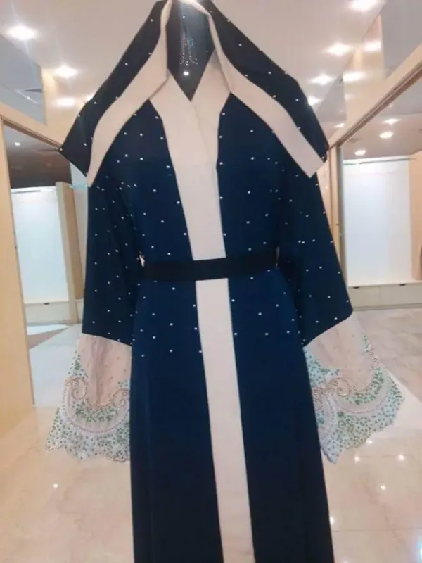 Picture of Radhe Designer Black Georgette Kaftan Dress for Women - F3479