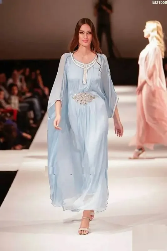 Picture of Radhe Designer Multicolor Georgette Kaftan Dress for Women - F10635
