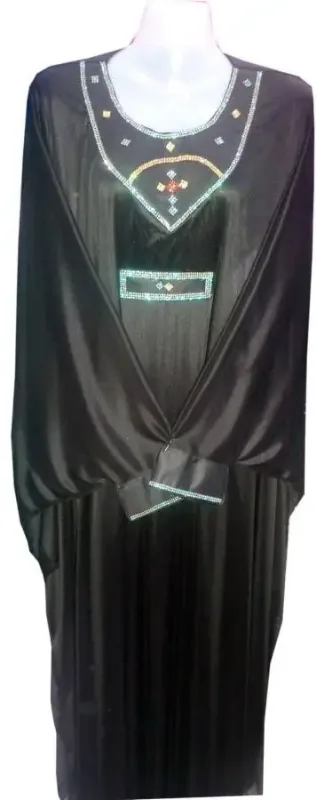 Picture of Radhe Designer Black Georgette Kaftan Dress for Women - F4635