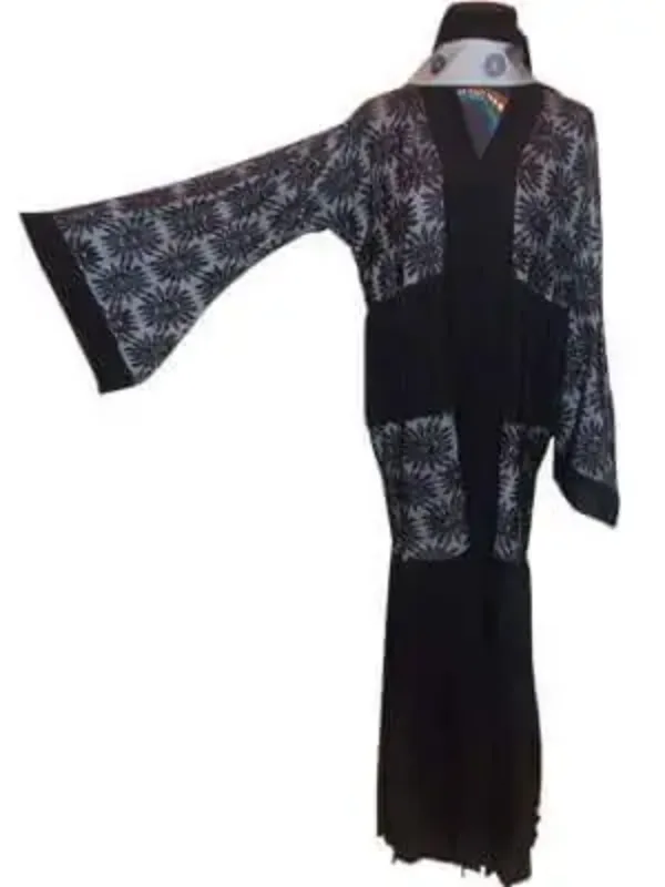 Picture of Multicolor Georgette Modest Dress for Women - Paisley Print Classic Evening Style