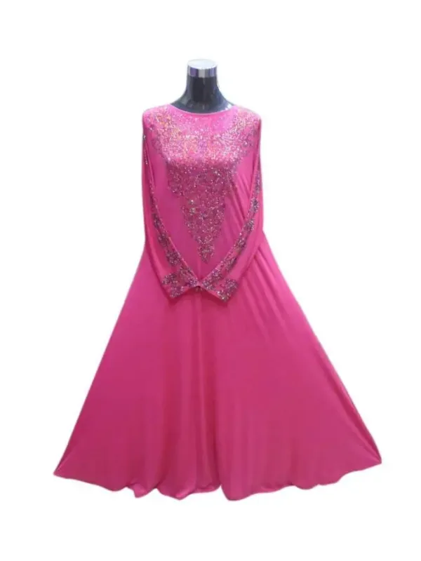 Picture of Radhe Designer Purple Georgette Kaftan Dress for Women - F4605