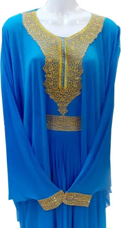 Picture of Radhe Designer Multicolor Georgette Kaftan Dress for Women - F4621