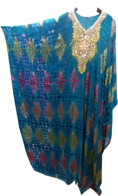 Picture of Radhe Designer Multicolor Georgette Kaftan Dress for Women - F4616