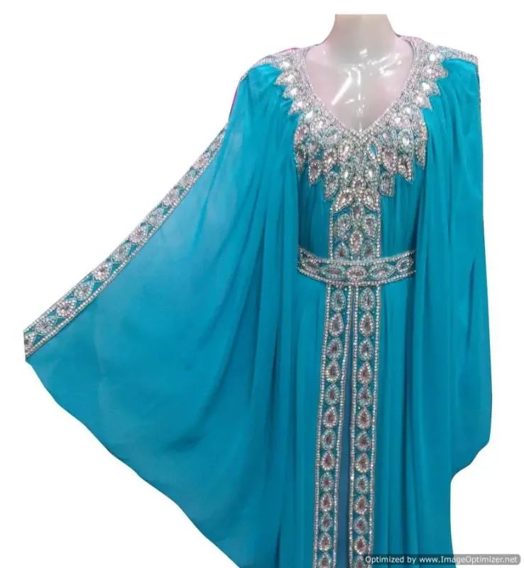 Picture of Radhe Designer Multicolor Georgette Kaftan Dress for Women - F4695