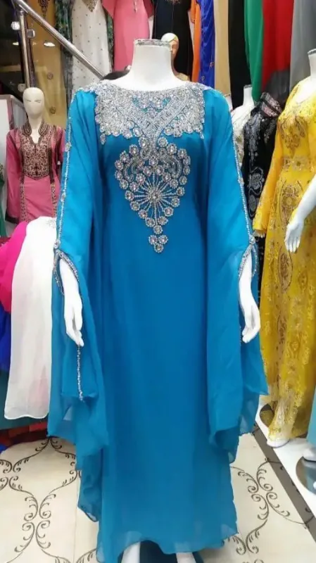 Picture of Radhe Designer Multicolor Georgette Kaftan Dress for Women - F4710