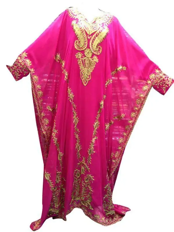 Picture of Radhe Designer White Georgette Kaftan Dress for Women - F4725