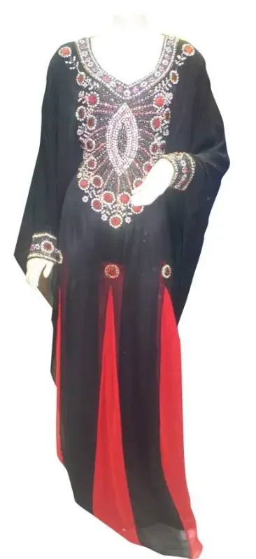 Picture of Radhe Designer Multicolor Georgette Kaftan Dress for Women - F4735