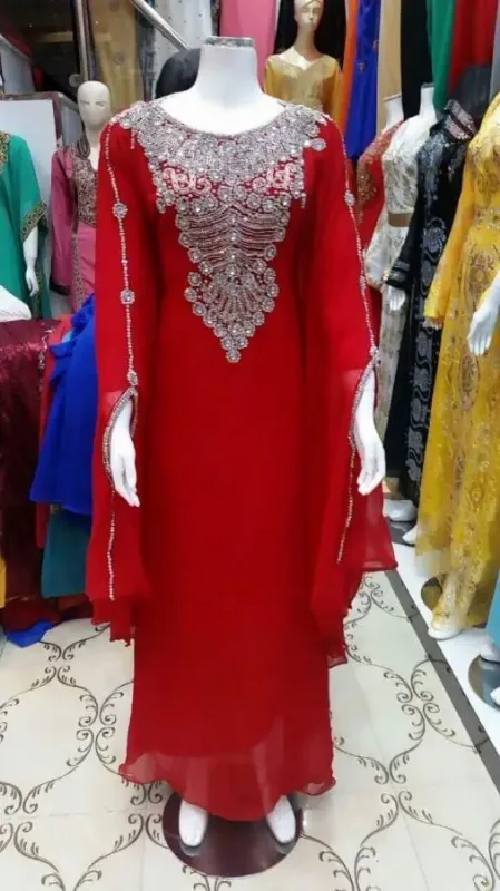 Picture of Radhe Designer Pink Cotton Kaftan Dress for Women - F4755