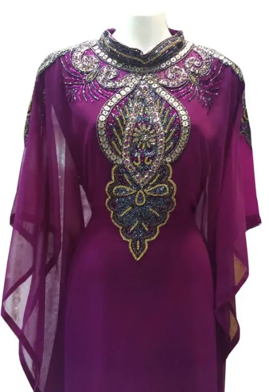 Picture of Radhe Designer Black Georgette Kaftan Dress for Women - F4754