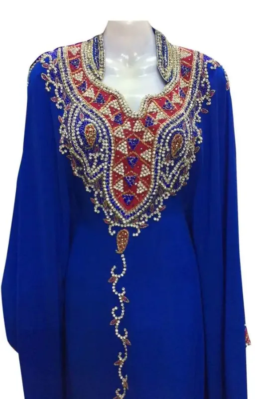 Picture of Radhe Designer Multicolor Georgette Kaftan Dress for Women - F4752