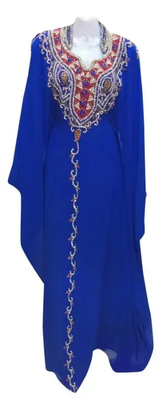 Picture of Yellow Georgette Modest Dress for Women - Panelled Relaxed Fit Style