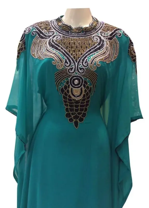 Picture of Radhe Designer Multicolor Georgette Kaftan Dress for Women - F4764