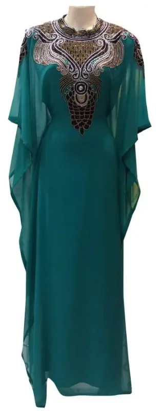 Picture of Radhe Designer Multicolor Georgette Kaftan Dress for Women - F4765