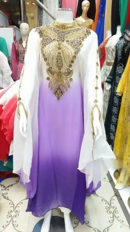 Picture of Radhe Designer Blue Georgette Kaftan Dress for Women - F4766