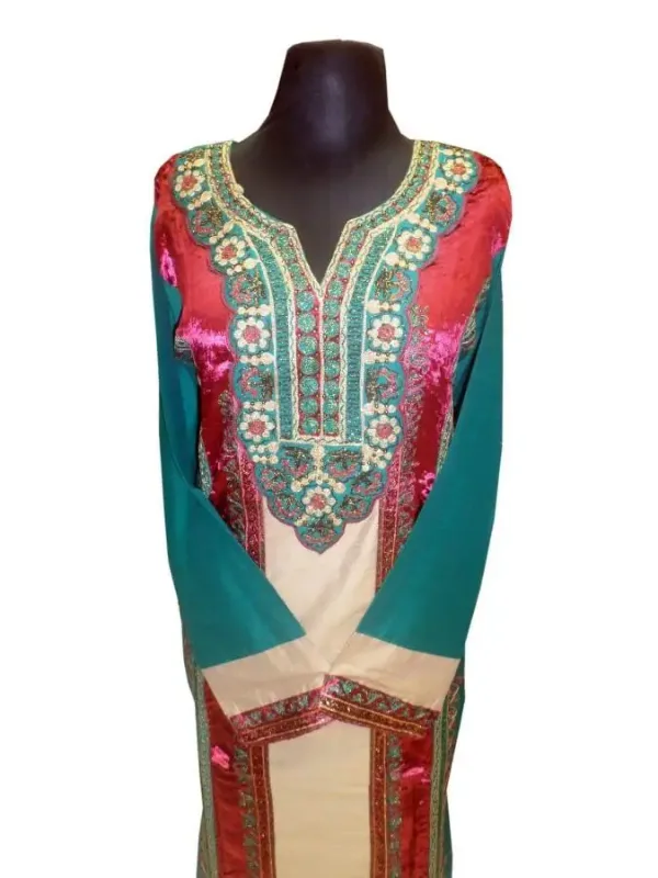 Picture of Radhe Designer Yellow Georgette Kaftan Dress for Women - F4785