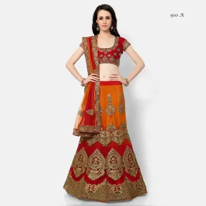 Picture of indian women designer bollywood lehenga dress embroider