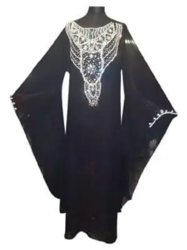 Picture of Radhe Designer White Georgette Kaftan Dress for Women - F4793