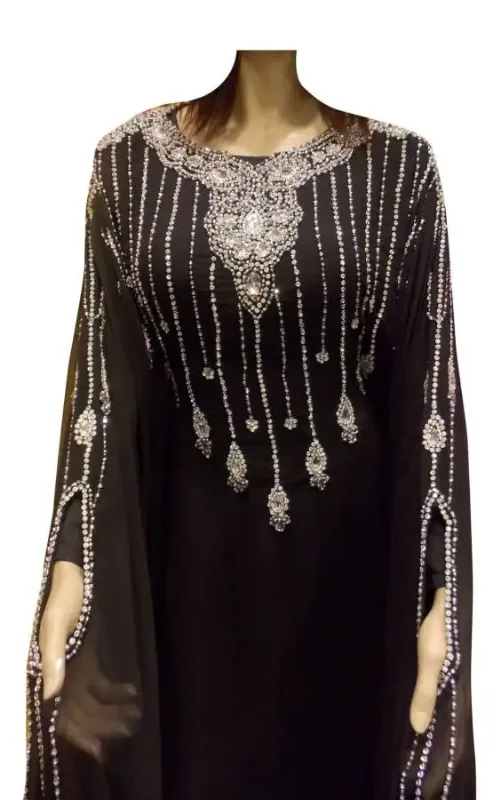 Picture of Radhe Designer Multicolor Georgette Kaftan Dress for Women - F4795
